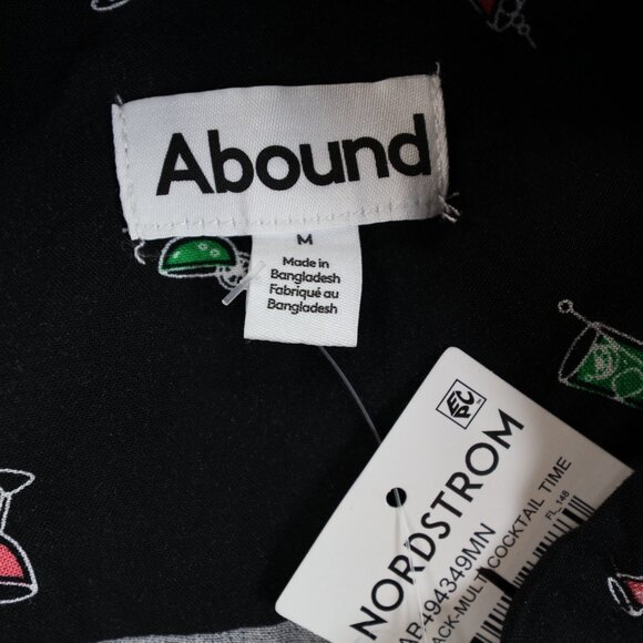 Abound Mens Shirt Medium Cocktails Short Sleeve Button Down Casual NWT - Picture 6 of 9